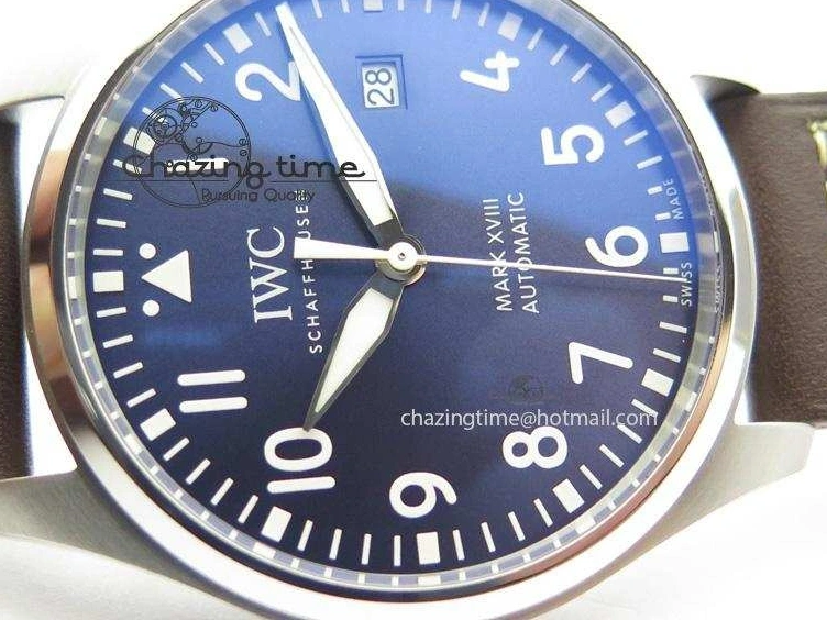 MIROTIME 0320 Mark XVIII Le Petit Prince IW327004 SS Mk Maker Best Edition Blue Dial On Brown Leather Strap A TimelessDesign 7296